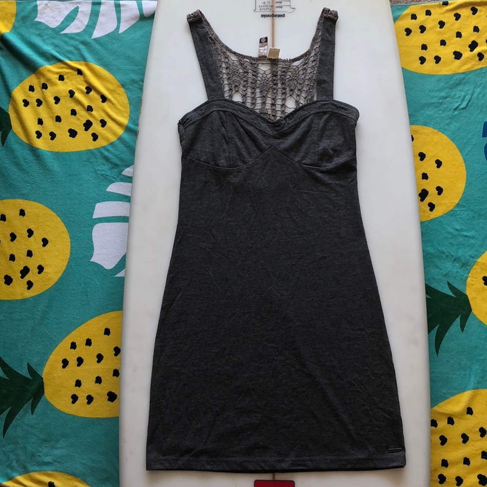 Grey Body Con Element Dress